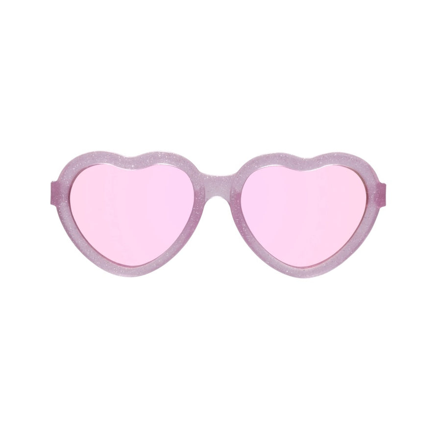 Baby and Kids Heart Sunglasses - Sparkle Squad/Lavender Mirrored Lenses
