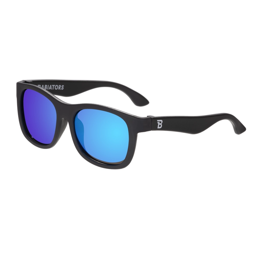 Baby and Kids Navigator Polarized Sunglasses - Jet Black/Mirrored Lens