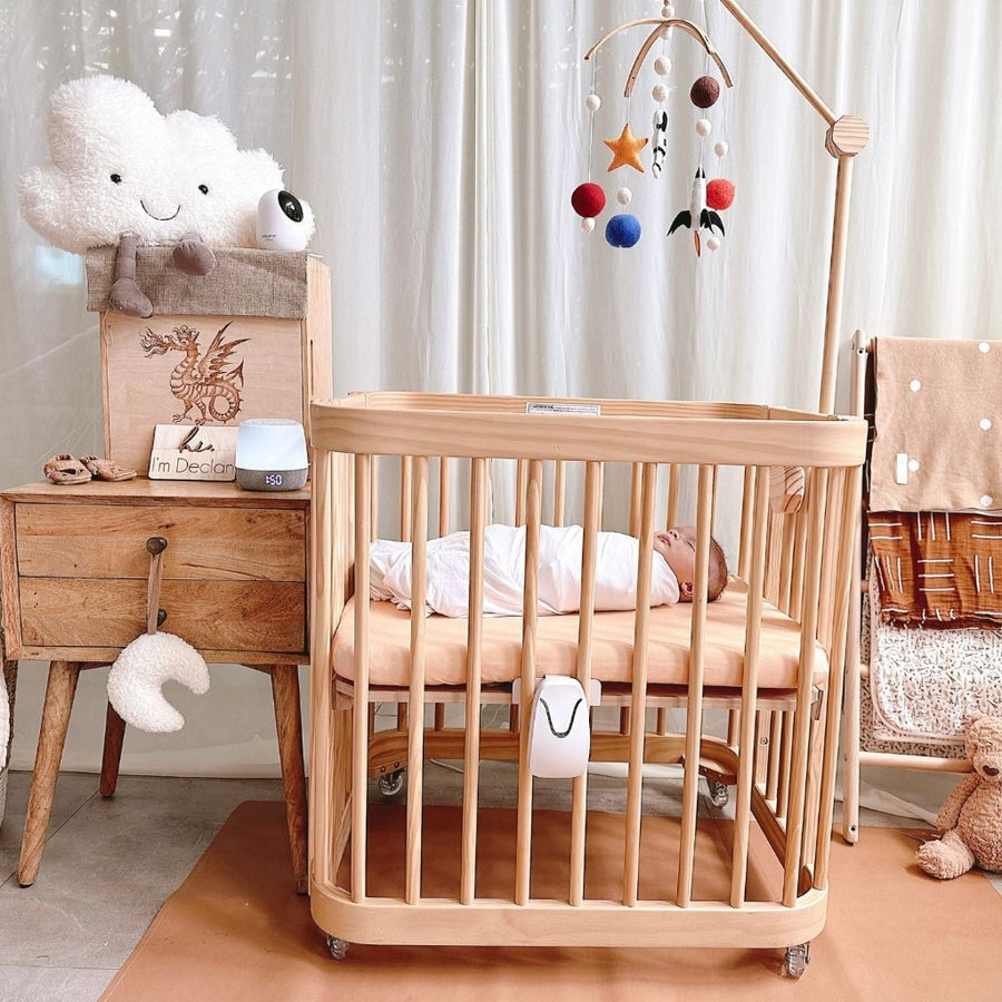 Babysense Safe Sleep Smart Nursery: Video Baby Monitor, Breathing Motion with Safety Alerts, Night Light & Sound Machine