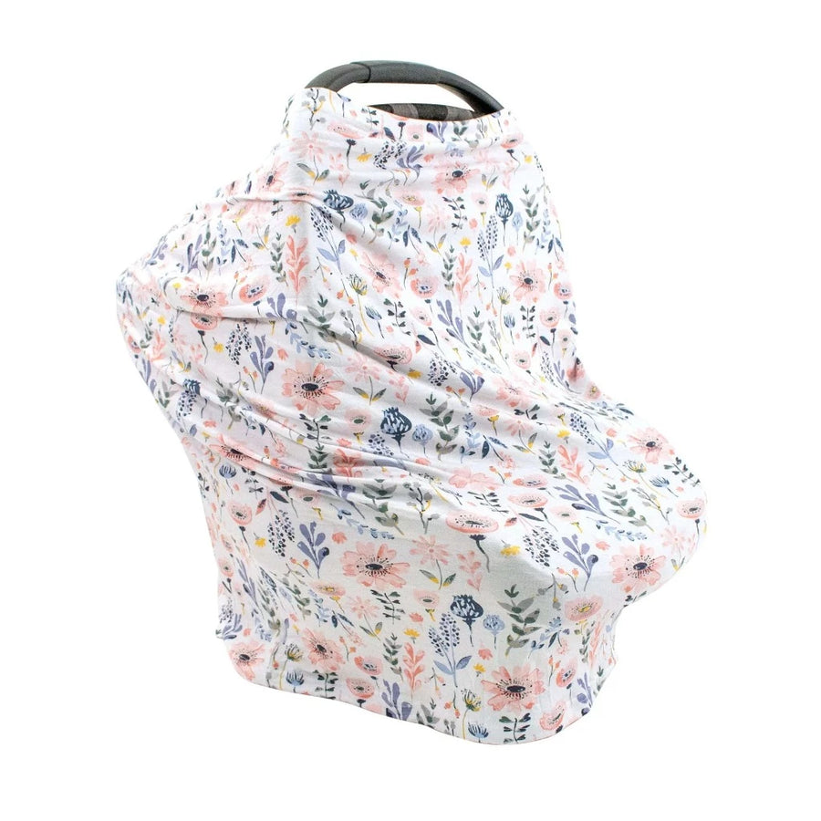 Cotton Jersey 5-in-1 Cover:  Nursing Cover/Car Seat Cover/Carrier Cover/Shopping Cart Cover/Scarf