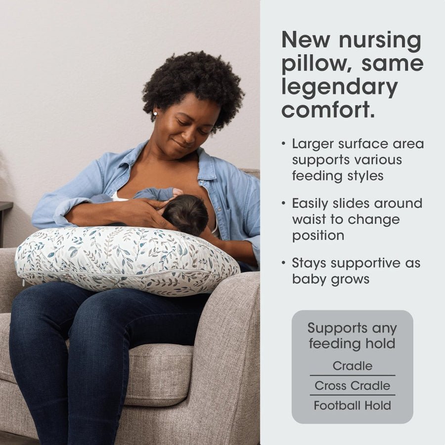 New Boppy Nursing Pillow - Beige Foliage