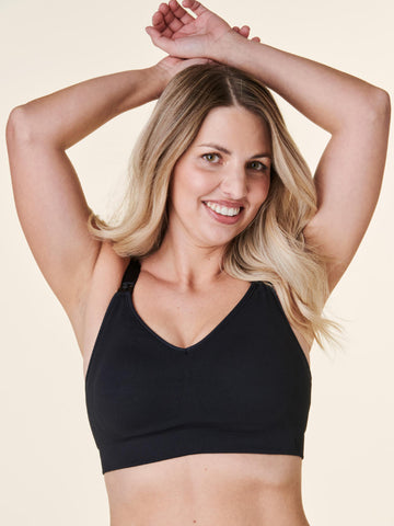 3-in-1 Pumping & Nursing Bra - Black