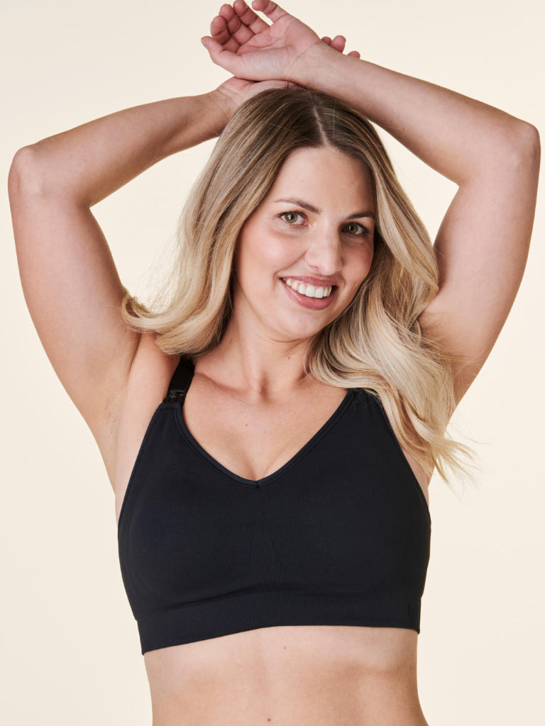 3-in-1 Pumping & Nursing Bra - Black