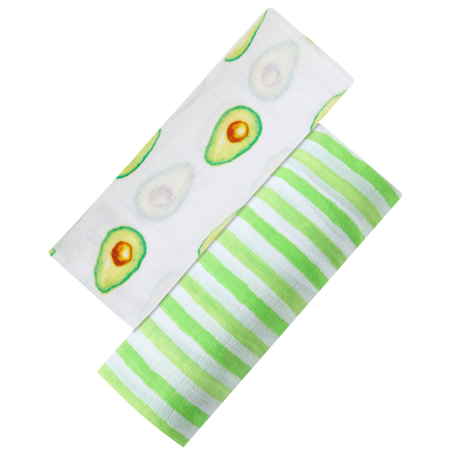Organic Cotton Muslin Swaddle 2-Pack - Avo-Cuddle