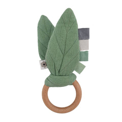 Organic Crinkle Leaves Teething Ring