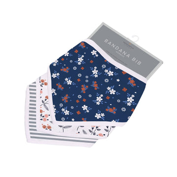 Bamboo Bandana Bibs 3 Pack - Blooms