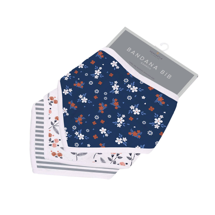 Bamboo Bandana Bibs 3 Pack - Blooms