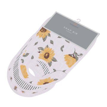 Bamboo Snap Bibs Set of 3 - Sunrise to Sunset