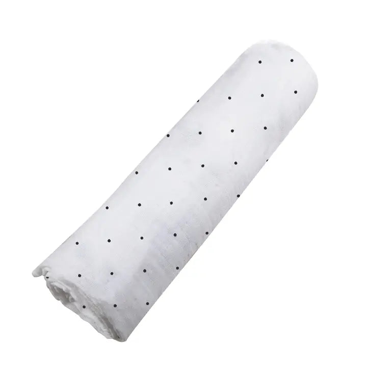 Bamboo Muslin Swaddle - Polka Dot