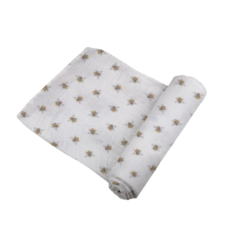 Bamboo Muslin Swaddle - Honey Bee