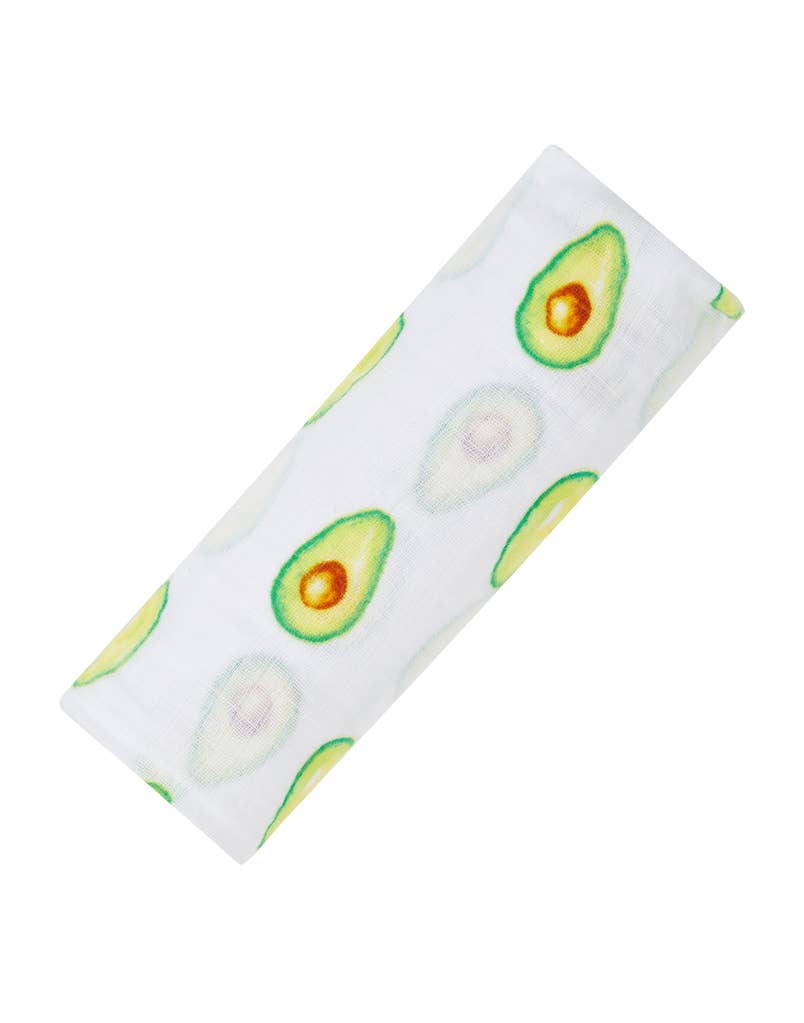 Organic Cotton Muslin Swaddle - Avocado