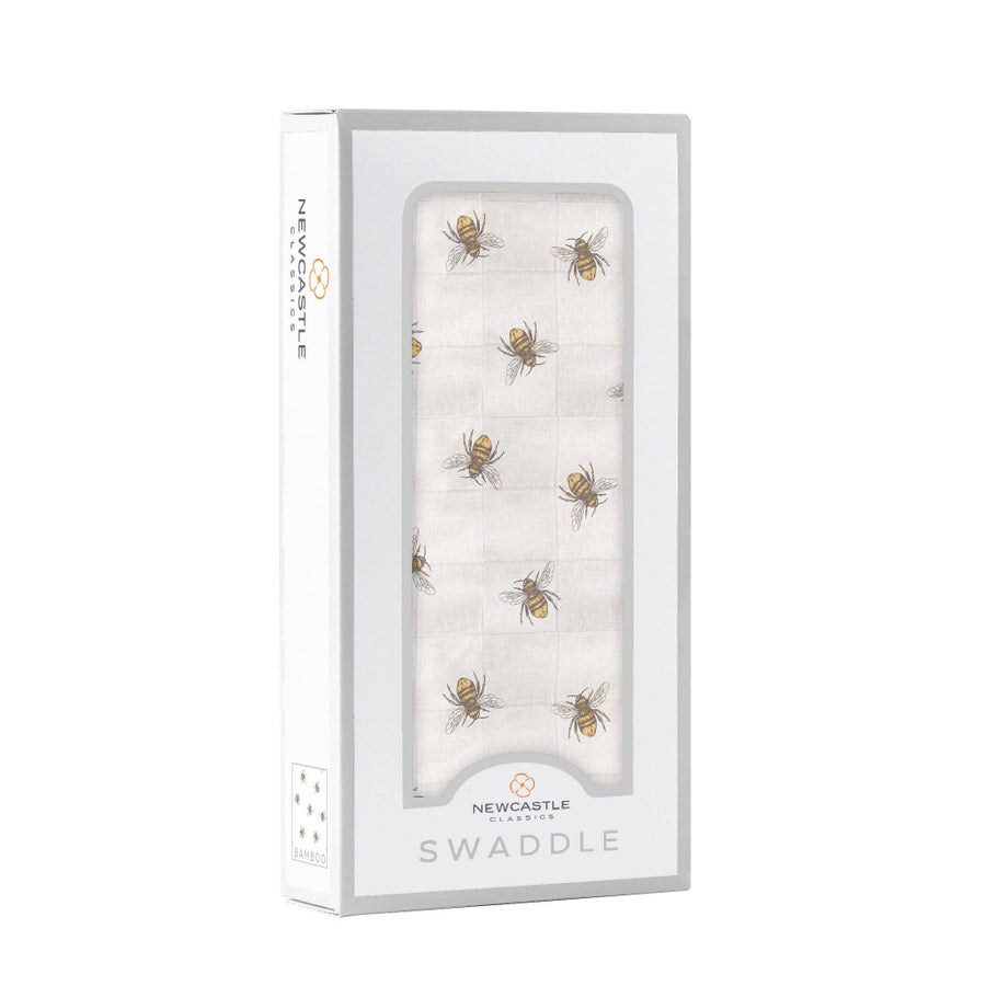 Bamboo Muslin Swaddle - Honey Bee