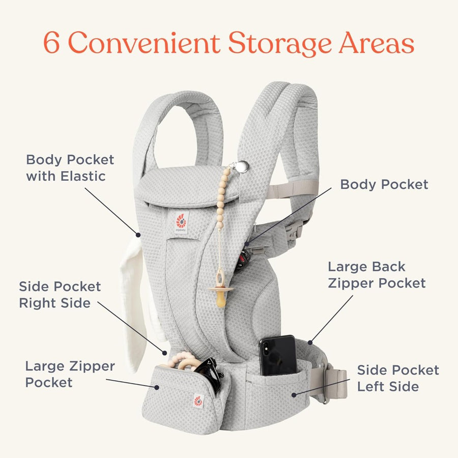 Omni Deluxe Mesh Baby Carrier - Natural Beige