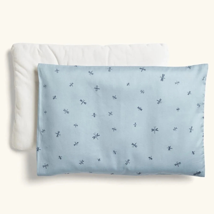 Organic Toddler Pillow + Case - Dragonflies