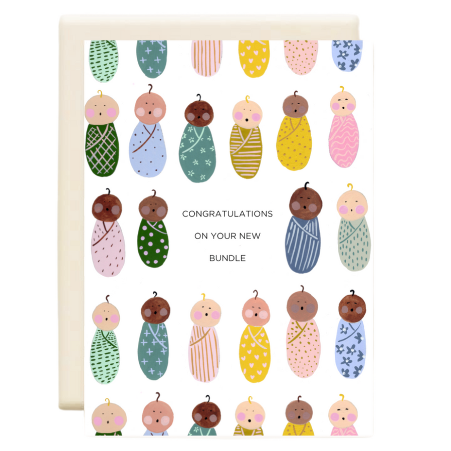 Baby Bundle New Baby Greeting Card