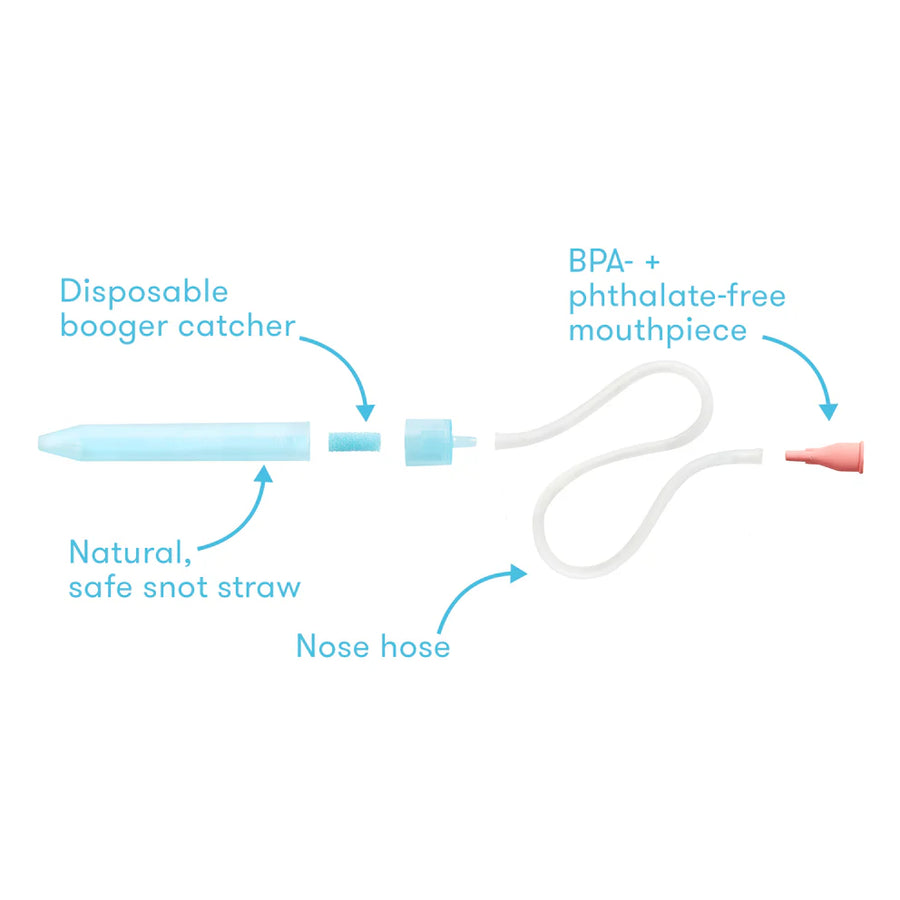NoseFrida The Snotsucker + Travel Case Nasal Aspirator