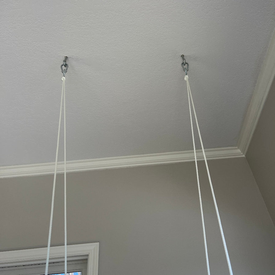 Indoor Baby/Child Swing - Greige/Vanilla Stripe