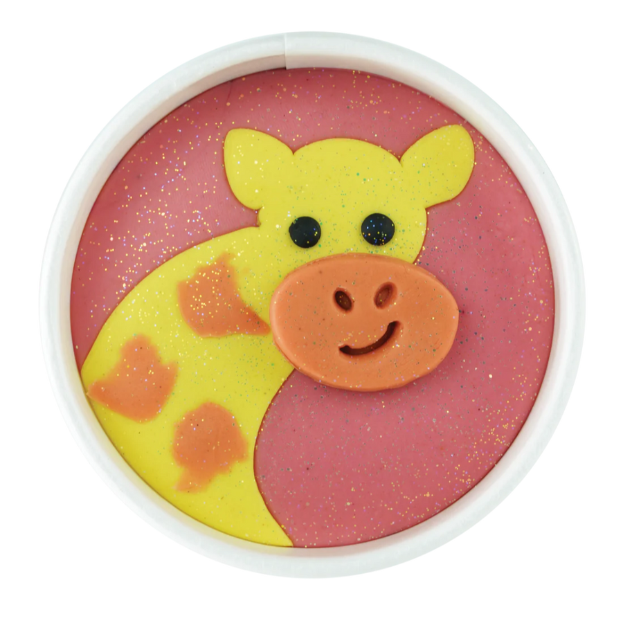 Zoo Animals Natural Play Dough 5 oz Cup