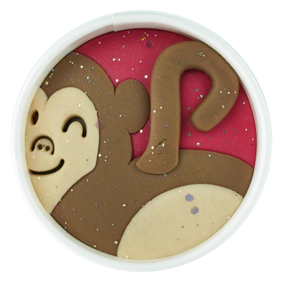 Zoo Animals Natural Play Dough 5 oz Cup