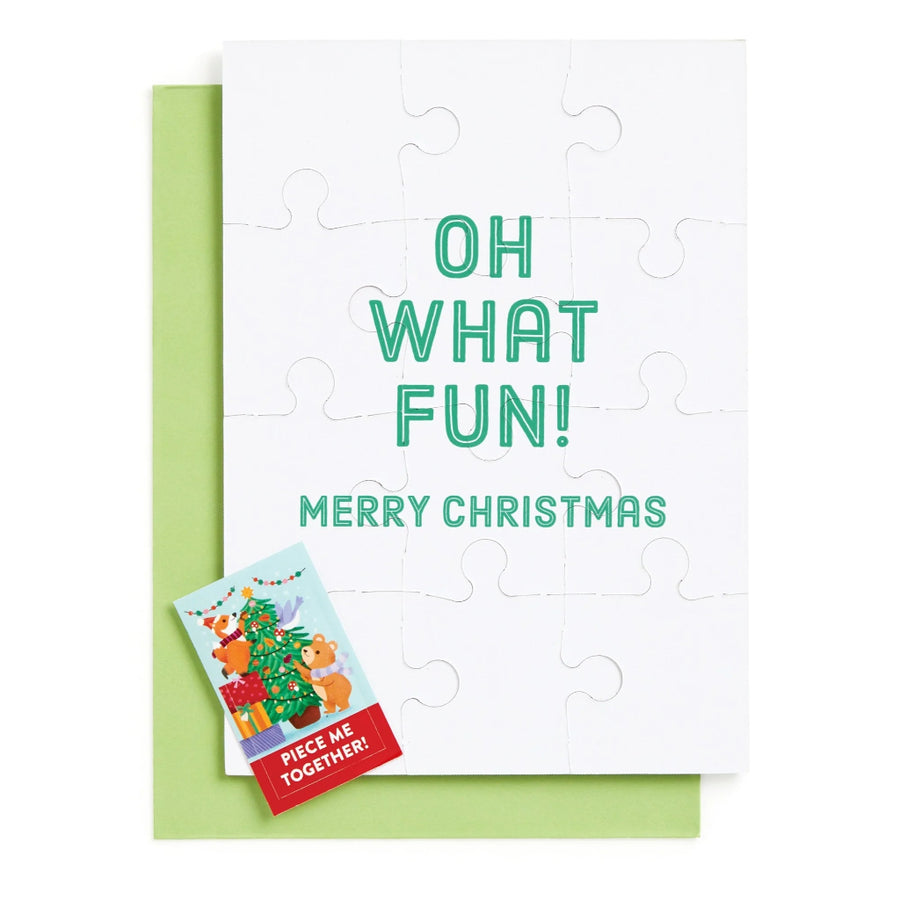 Greeting Card Puzzle - Christmas Critters