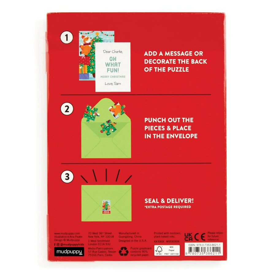 Greeting Card Puzzle - Christmas Critters
