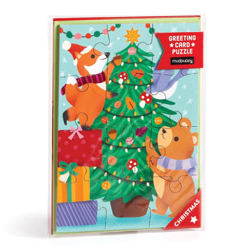Greeting Card Puzzle - Christmas Critters