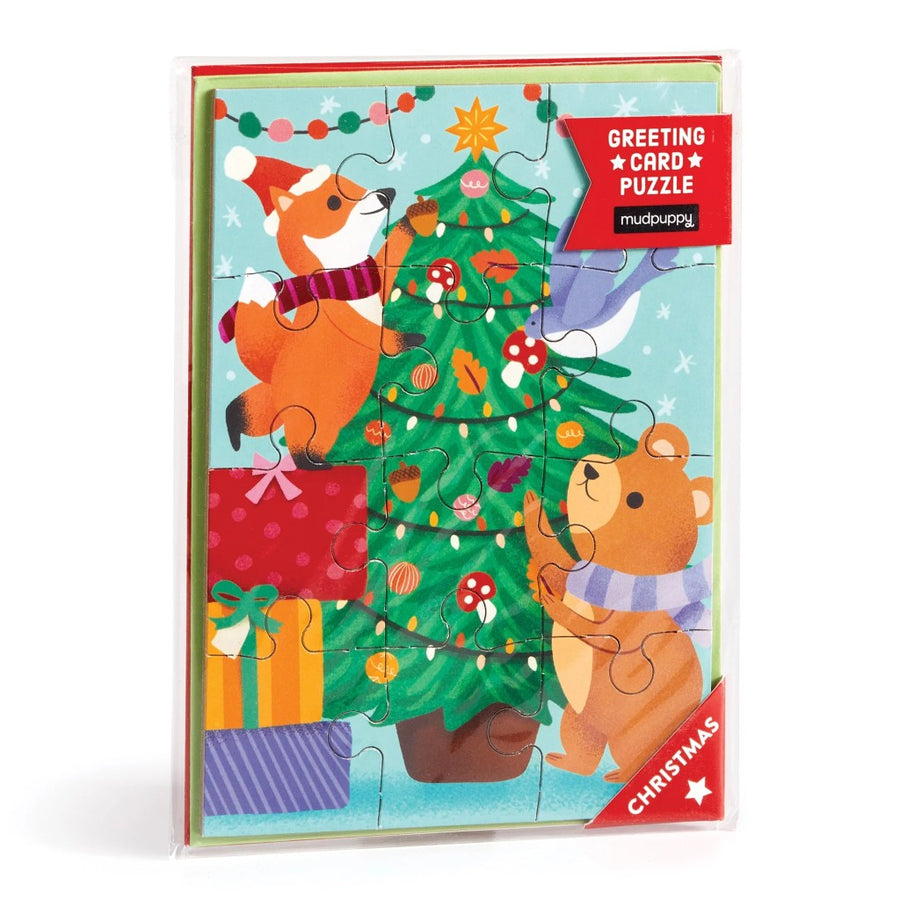 Greeting Card Puzzle - Christmas Critters