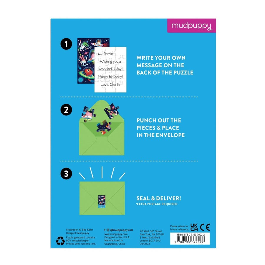 Greeting Card Puzzle - Cosmic Party