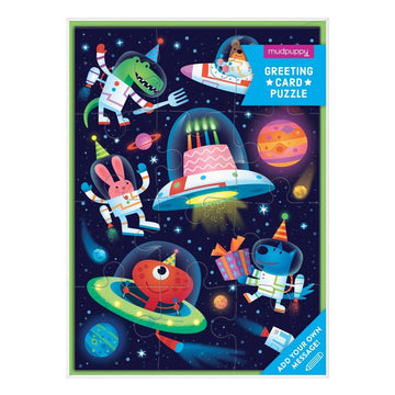 Greeting Card Puzzle - Cosmic Party