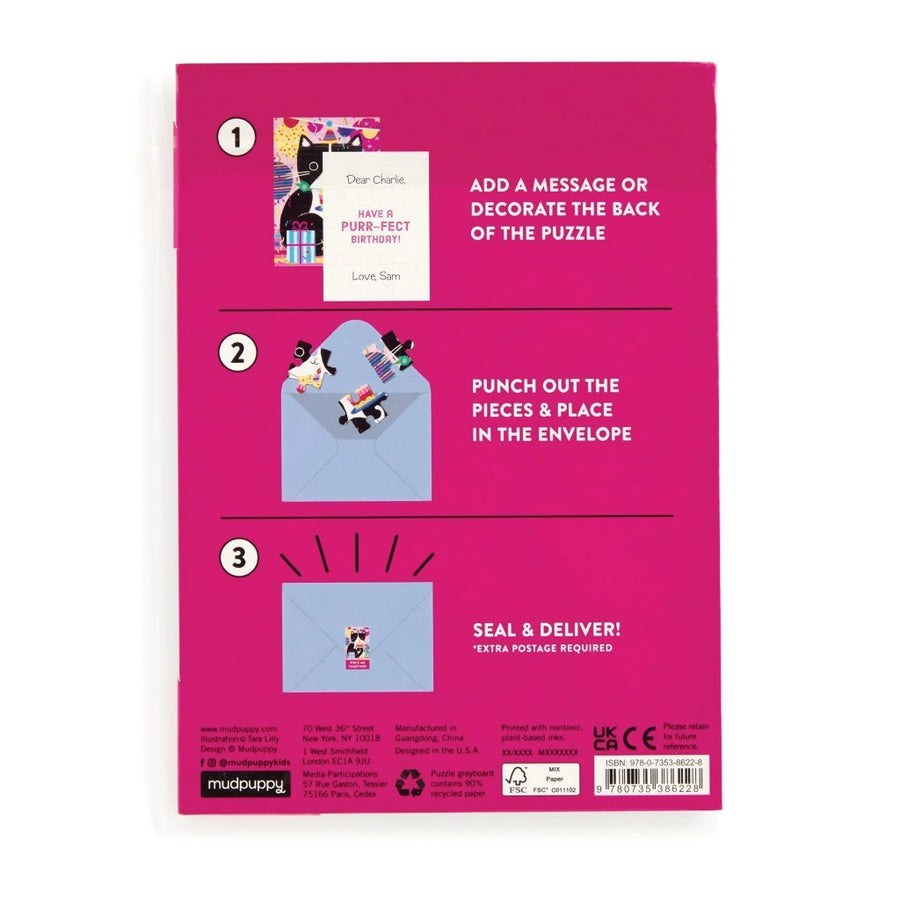 Greeting Card Puzzle - Purr-fect Cat