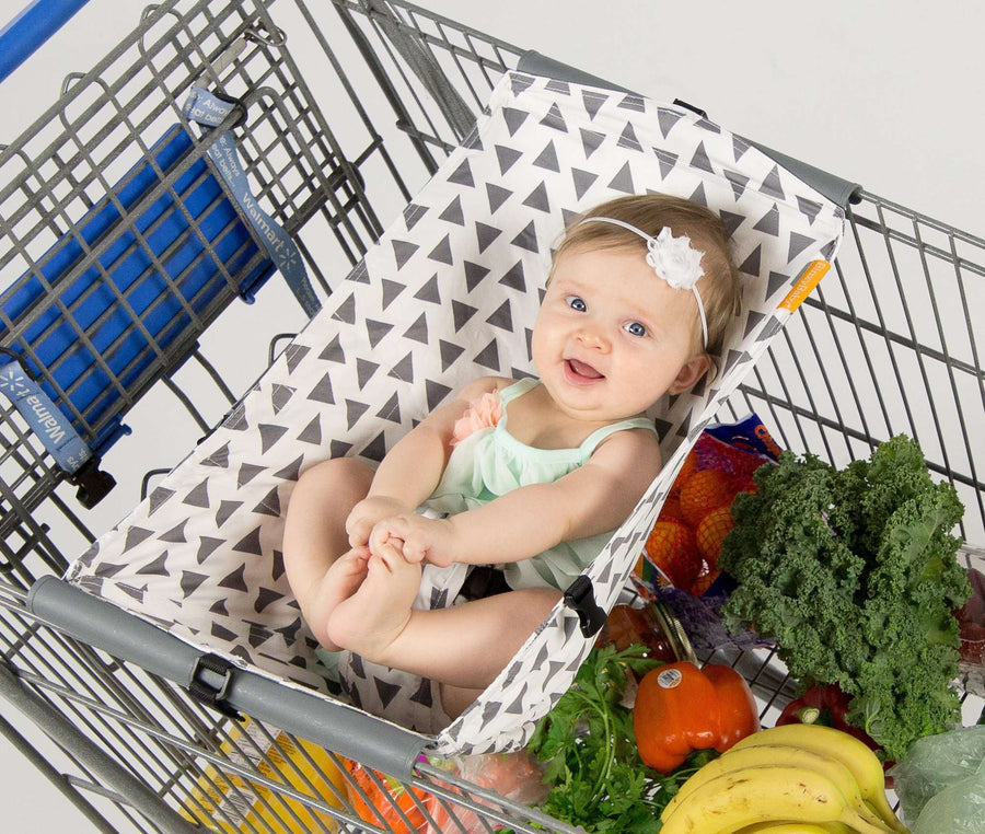 Baby Shopping Cart Hammock - Triangles