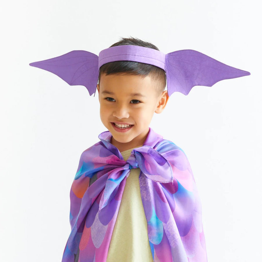 Silk Dragon/Dinosaur Ears Headband - Purple