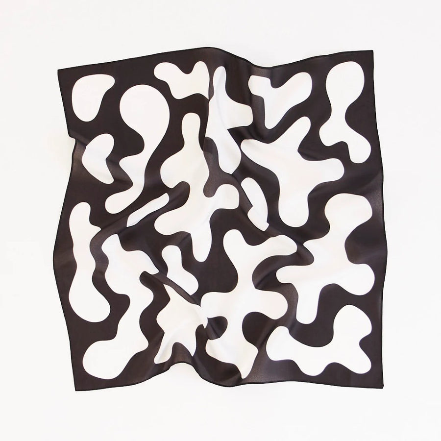 Black & White Shapes Playsilk Teether
