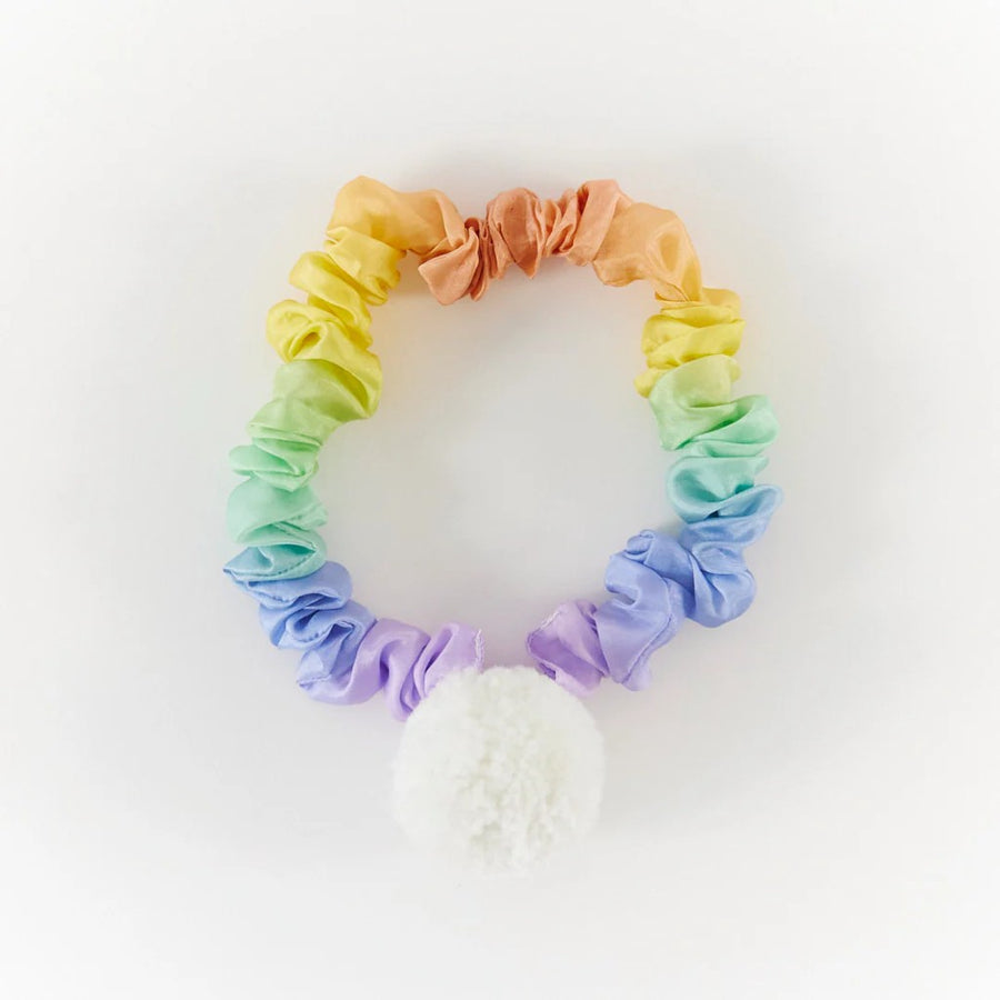 Silk Bunny Tail - Soft Rainbow