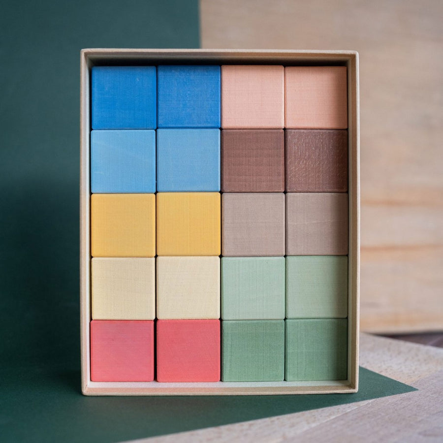 Rainbow Cubes Building Blocks Set