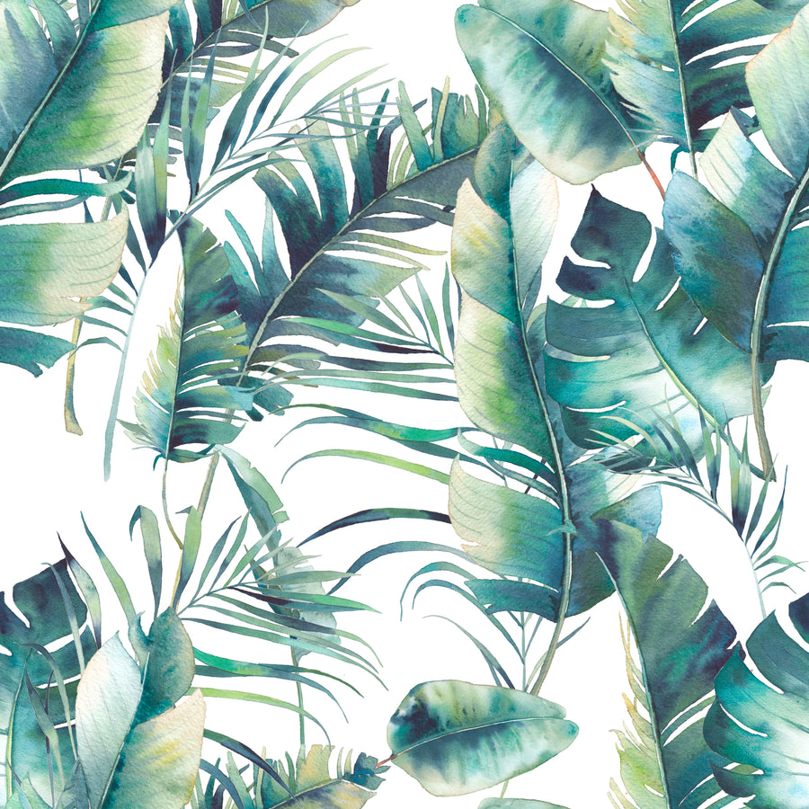 Baby Shopping Cart Cover - Tropical Day Leaf Print
