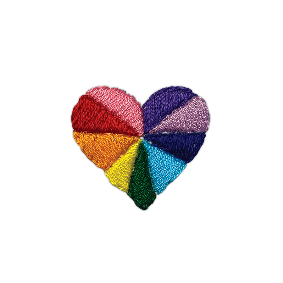 Temporary Tattoo Pair - Rainbow Heart