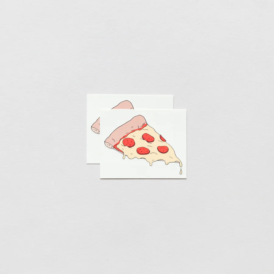 Temporary Tattoo Pair - Pizza Slice