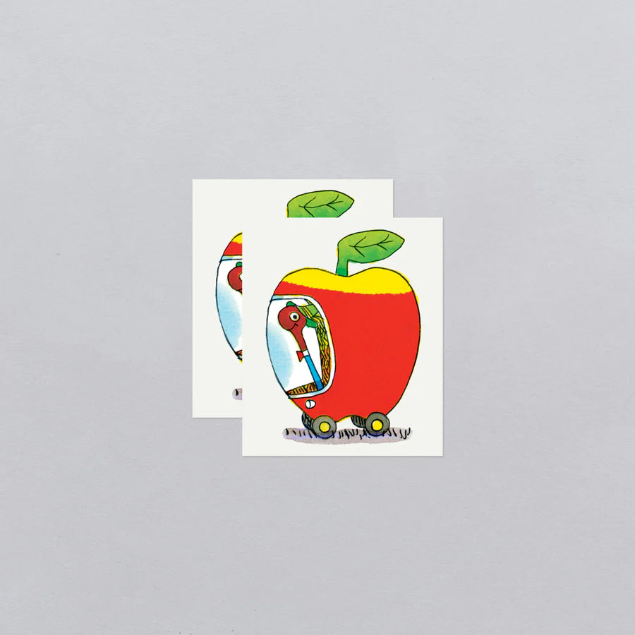 Temporary Tattoo Pair - Lowly Apple Car