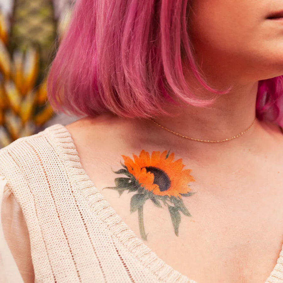 Temporary Tattoo Pair - Sunflower