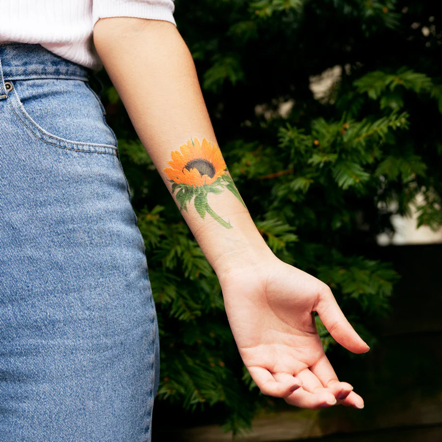 Temporary Tattoo Pair - Sunflower