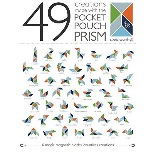 Magnetic Wooden Pocket Pouch Prism
