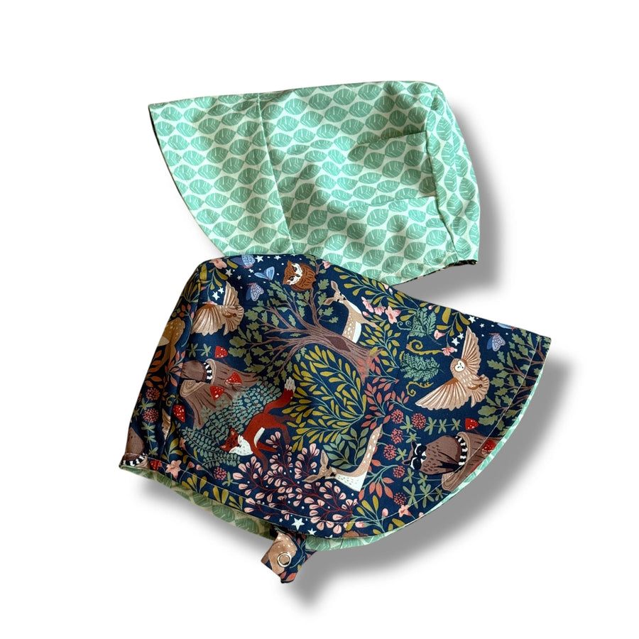 Organic Reversible EcoBonnet Sun Hat - Enchanted Forest