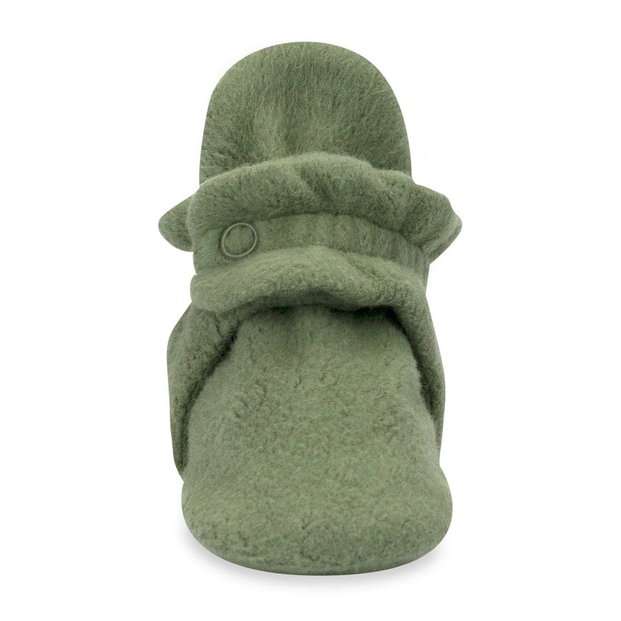 Cozie Fleece Baby Booties - Olive