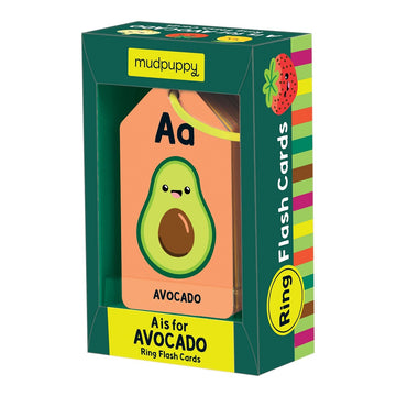 Ring Flash Cards - A is for Avocado