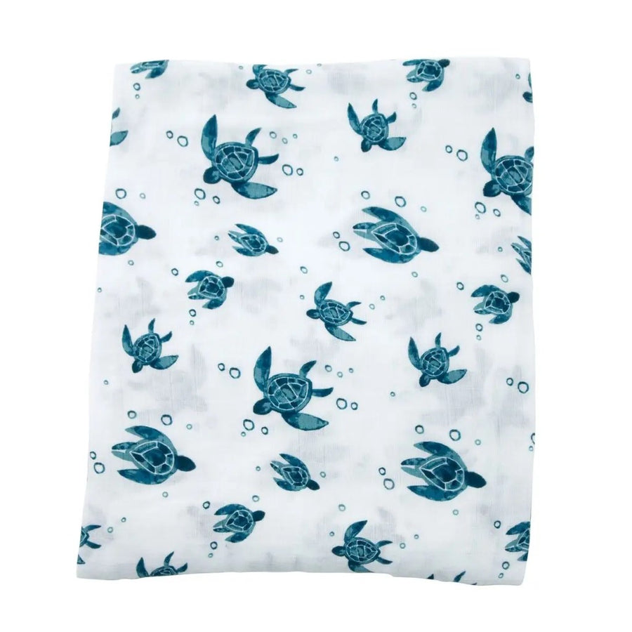 Oh So Soft Muslin Swaddle - Sea Turtles