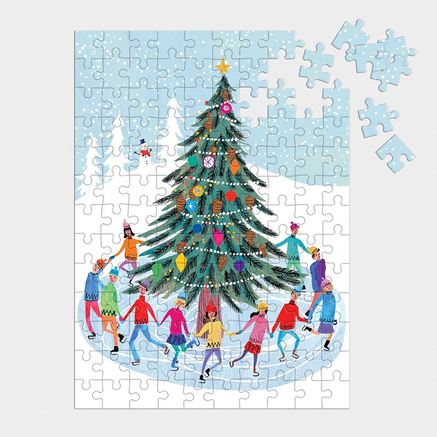 Puzzle Ornament - Tree Skaters