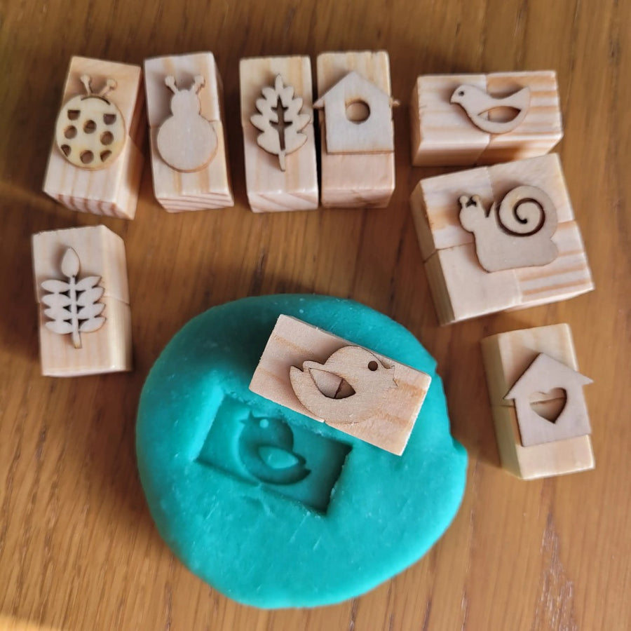Wooden Stamp Set - In the Garden