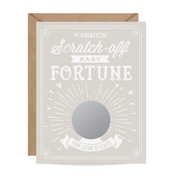 Baby Fortune Scratch Off Greeting Card