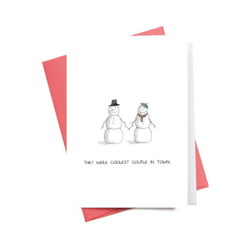 Coolest Couple in Town Holiday Greeting Card